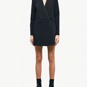 The Kooples Elegant Black Long-Sleeve Dress SZ XS